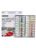 Без бренда «Коробка 24 шт.: Акриловые краски «Две картинки» 24 шт. по 12 мл, проф. пигмент» в Вологде