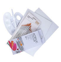 Без бренда «Набор подарочный «Две картинки»: краски акрил 12x12 мл, 2 холста 22x30 на мдф, 10 кистей, мастихин, палитра. Уценка (без упаковки)» в Вологде в интернет-магазине  Без бренда «Набор подарочный «Две картинки»: краски акрил 12x12 мл, 2 холста 22x30 на мдф, 10 кистей, мастихин, палитра. Уценка (без упаковки)» в Вологде