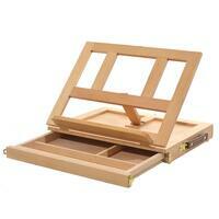 Без бренда «Коробка 10 шт.: Мольберт Две картинки этюдный ящик, настольный, хлопушка 30 см» в Вологде