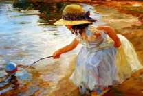 Без бренда «Девочка пытается спасти мяч» в Вологде