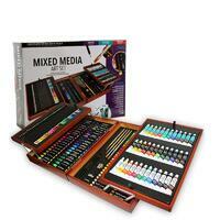 Без бренда «Оптовая коробка 5 шт.: Художественный набор (174 предмета) в деревянном чемоданчике» в Вологде