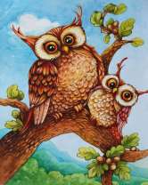 Без бренда «Совёнок с совой на ветке» в Вологде