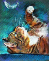 Без бренда «Котенок играет пером» в Вологде