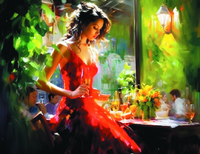 Без бренда «Милая девушка с бокалом шампанского» в Вологде в интернет-магазине  Без бренда «Милая девушка с бокалом шампанского» в Вологде