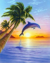 Дельфин на закате
