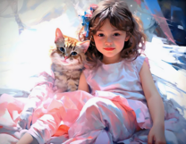 Без бренда «Девочка и пушистая кошечка» в Вологде