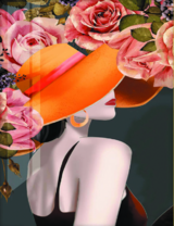 Без бренда «Дама в яркой шляпе и розы» в Вологде в интернет-магазине  Без бренда «Дама в яркой шляпе и розы» в Вологде