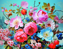 Без бренда «Пионы и другие цветы» в Вологде в интернет-магазине  Без бренда «Пионы и другие цветы» в Вологде