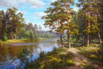 Без бренда «Хвойный лес и река» в Вологде в интернет-магазине  Без бренда «Хвойный лес и река» в Вологде